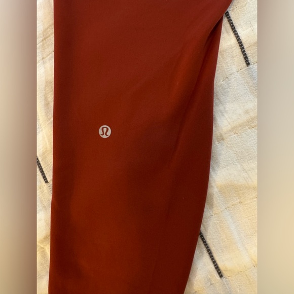 Lululemon Wunder Train High-Rise Tight 25” Terra Orange Size 14 Pockets - Picture 15 of 16